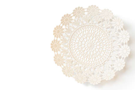 Plastic food tray isolated on white backgroundの写真素材