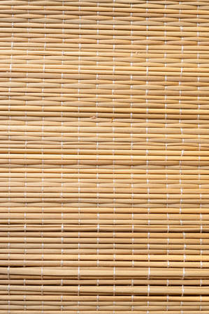 Bamboo wooden mat backgroundの写真素材