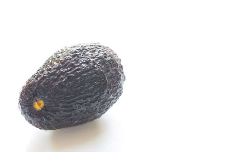Hass avocado isolated on white backgroundの写真素材
