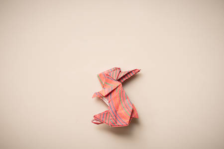 Easter bunny of origamiの写真素材