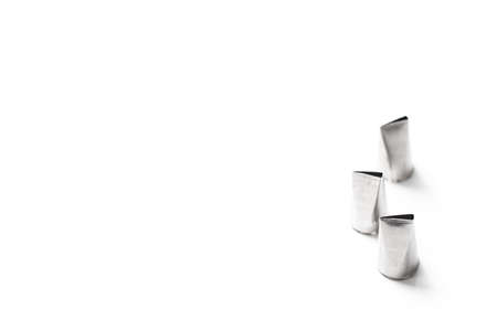 Stainless steel tip for piping cream and decorated cakeの写真素材