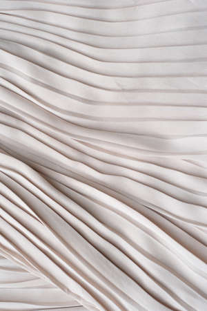 striped ivory fabric textureの写真素材