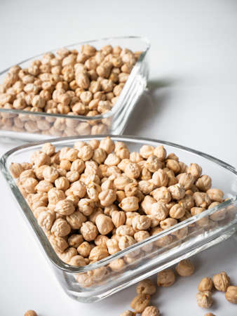 Chickpea on grey background