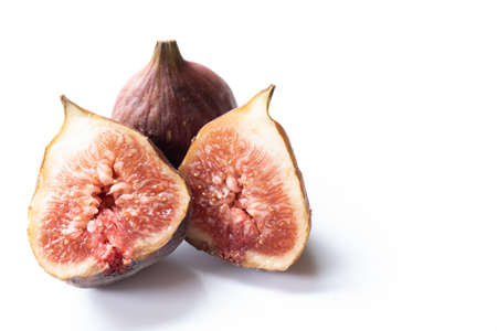 Figs isolated on white stock photoの写真素材