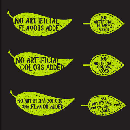 Additives free stamp vector collectionのイラスト素材