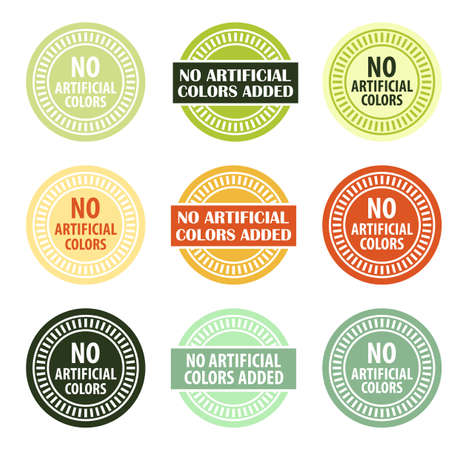 Additives free stamp vector collectionのイラスト素材