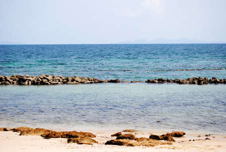 Rock by the beachの写真素材