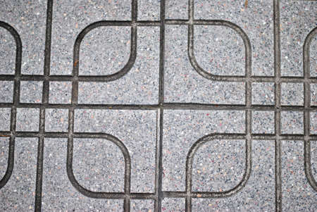 Detail of a paving surface material tilesの写真素材