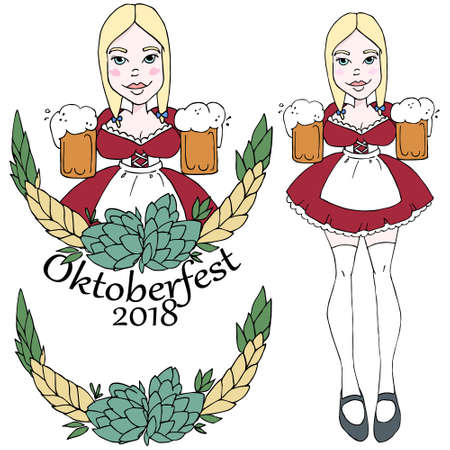 Oktoberfest logotypeのイラスト素材