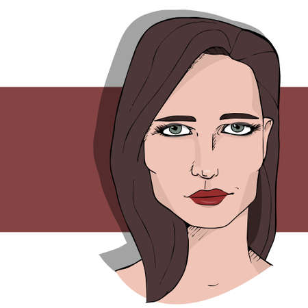 Woman's portraitのイラスト素材