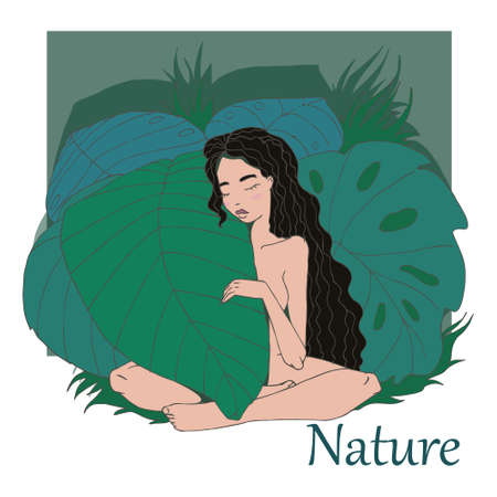 Nature girl.のイラスト素材