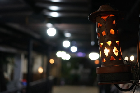 shining in the darkの写真素材