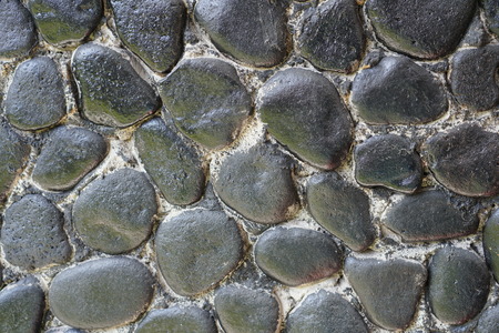 Stones on the wallの写真素材