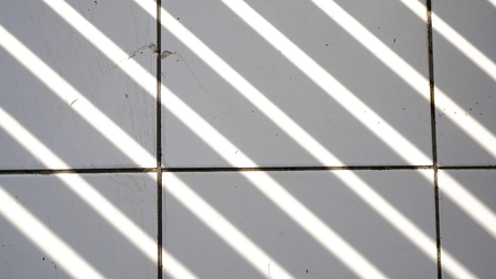 Shadow on the floorの写真素材