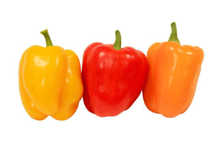 3 color Peppersの写真素材