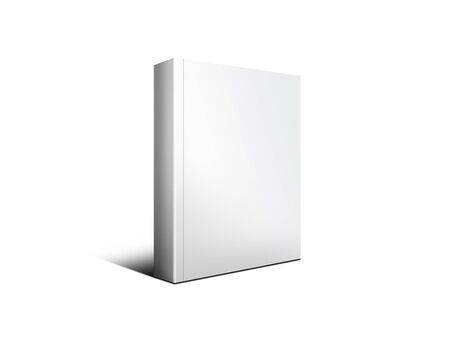 Blank illustration Cover Of Magazine, Catalogue, Books, Diary, note book mock-up, empty mockup on isolated white background. 3D illustrating. Mock Up Template Ready For Your Design.の写真素材