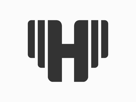 Initial Letter H for hawk Design Logo Graphic Branding Letter Element.のイラスト素材
