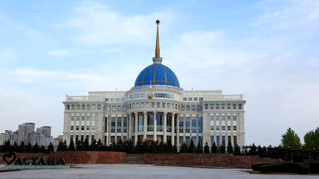 View to President palace in Astana in Kazakhstanのeditorial素材