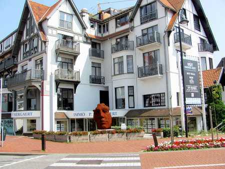 Knokke-Heist BELGIUM - July 15, 2015: Seaside resort Knokke-Heist in Belgian province of West Flanders it is located along North Seaのeditorial素材