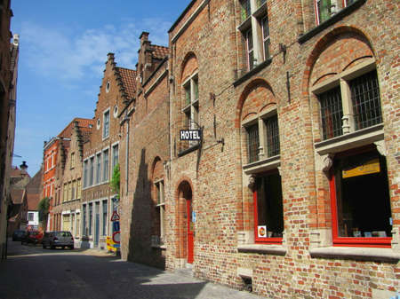 Bruges, Belgium - July 16, 2015: Beautiful medieval landmark in the city of Bruges, Belgiumのeditorial素材