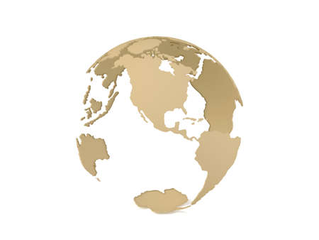 3d model of Earth Planetの写真素材