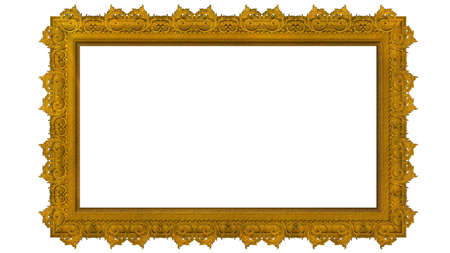 Golden Picture Frameの写真素材