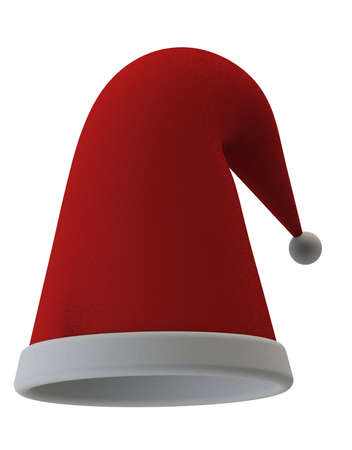 santa hat  isolated on whiteの写真素材