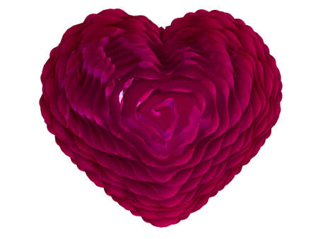 Flower heart. Heart from petals. Love symbol. The background for Valentineの写真素材