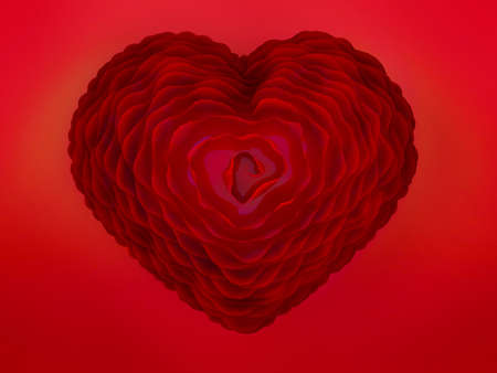 Red heart. Love symbol.The background for Valentineの写真素材