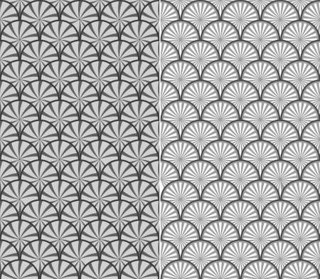 wave pattern, seamless fish scale background - vector illustration, fully editable, you can change form and colorのイラスト素材