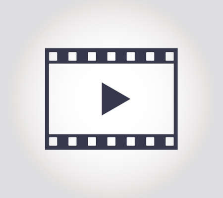 video icon, movie player - vector illustration fully editable, you can change form and colorのイラスト素材