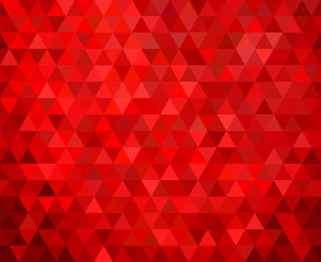 Red triangles - seamless geometric background. Vector illustration, fully editable, you can change form and colorのイラスト素材