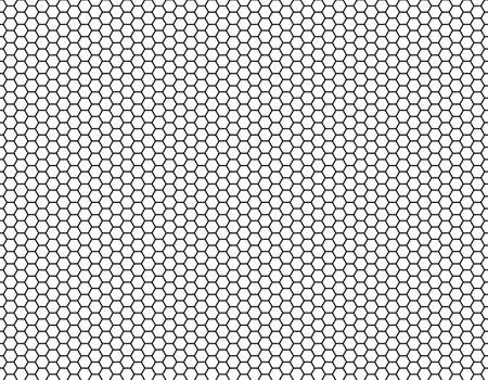 Grid seamless background. Hexagonal cell texture -  Honeycomb - Speaker grille. Vector