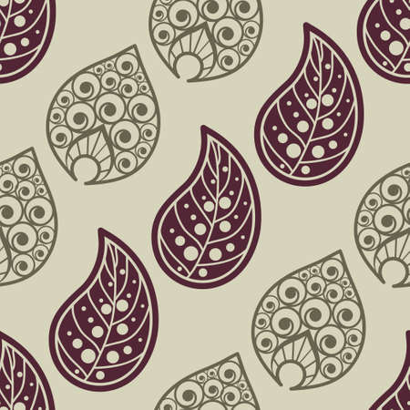 Arabic seamless pattern, floral background. Henna design.  Abstract texture Vectorのイラスト素材