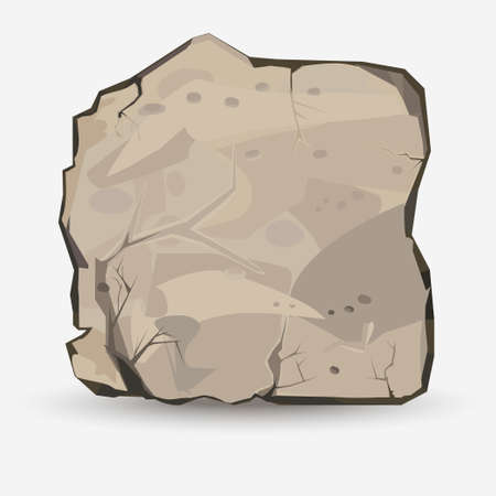Rock stone in style. Big boulder. Mineral background. Vectorのイラスト素材