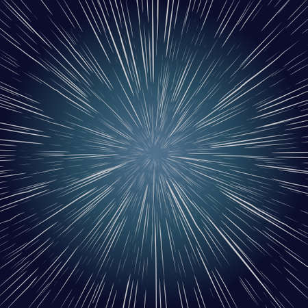 Warp Stars. zooming through space, Explosion Ray Galaxy. Abstract Background