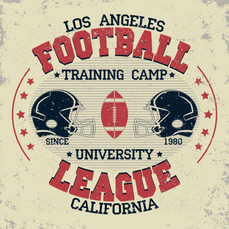 California football typography, t-shirt stamp graphics, vintage sport wear tee print designのイラスト素材
