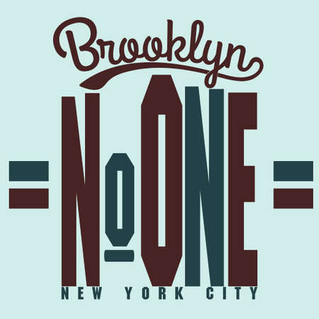 New York Brooklyn Sport wear typography emblem, t-shirt stamp graphics, vintage tee print, athletic apparel design fashion clothes. Vectorのイラスト素材