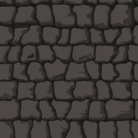 stones wall seamless textureのイラスト素材