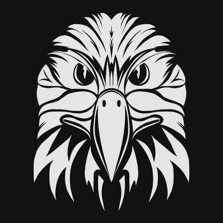 Eagle head logo vectorのイラスト素材