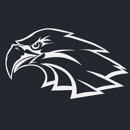 Eagle head logo vectorのイラスト素材