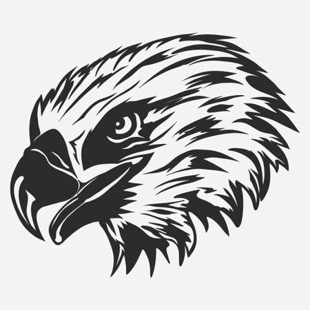 Eagle head logo vectorのイラスト素材