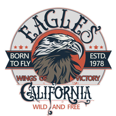 Eagle head vector