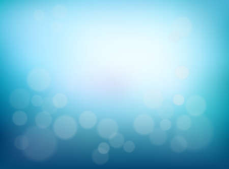 Abstract Blurred background. Blue gradient backdrop with bokeh effectのイラスト素材