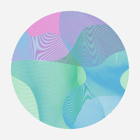 Abstract waves. Set of transparent wave. vectorのイラスト素材