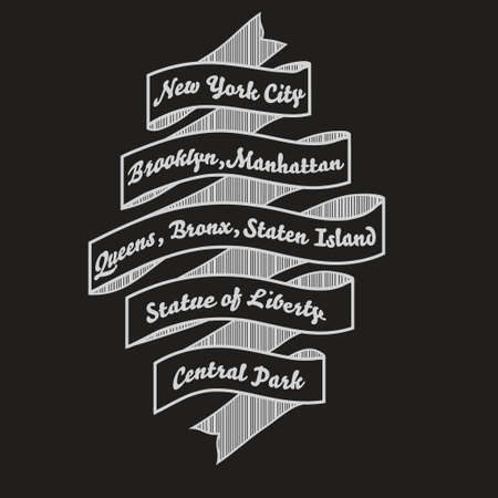 New York City t-shirt typography,  nyc  fashion print. vectorの写真素材