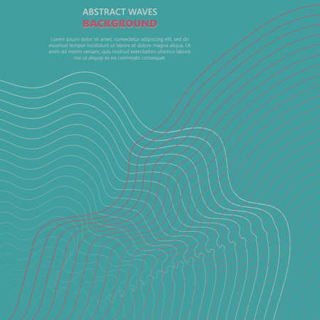 Abstract waves. transparent wave. vectorのイラスト素材