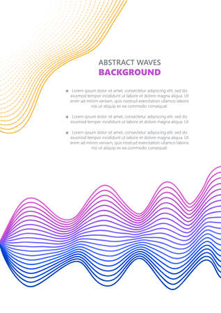 Abstract waves. transparent wave. vectorのイラスト素材