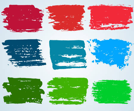 Paint brush banner colorful background. vectorの写真素材