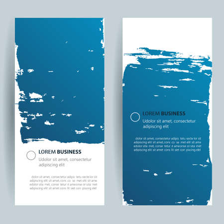 Paint brush banner colorful background. vectorのイラスト素材